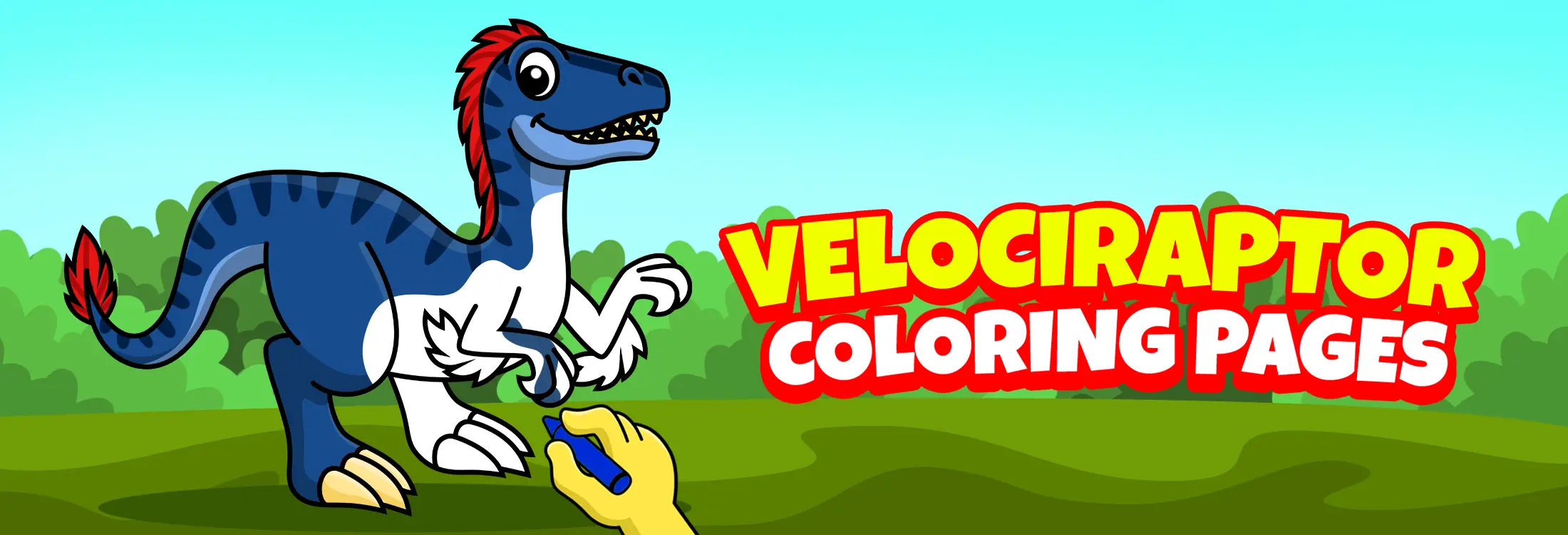 Velociraptor Coloring Pages