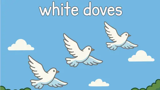 White Doves Printable