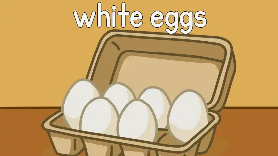 White Eggs Printable