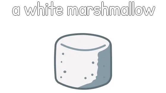 A White Marshmallow Printable