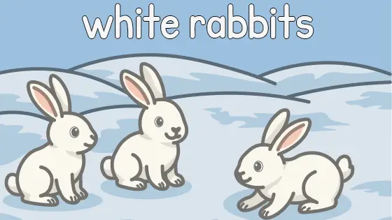 White Rabbits Printable
