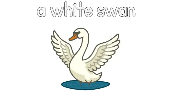 A White Swan Printable