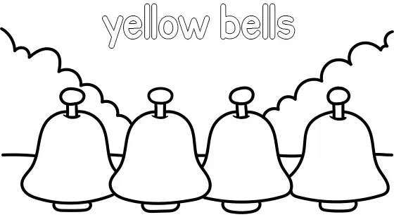Yellow Bells Coloring Page