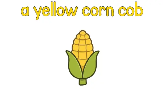 A Yellow Corn Cob Coloring Page