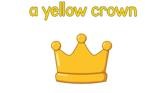 Yellow Crown Coloring Page