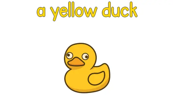 A Yellow Duck Coloring Page