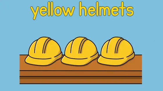 Yellow Helmets Coloring Page