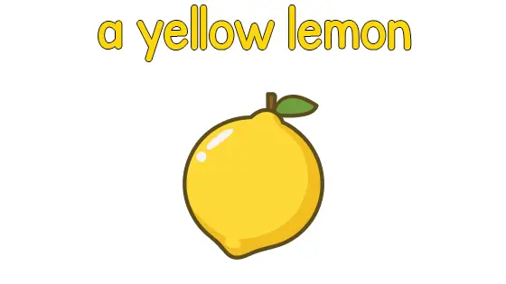 A Yellow Lemon Coloring Page