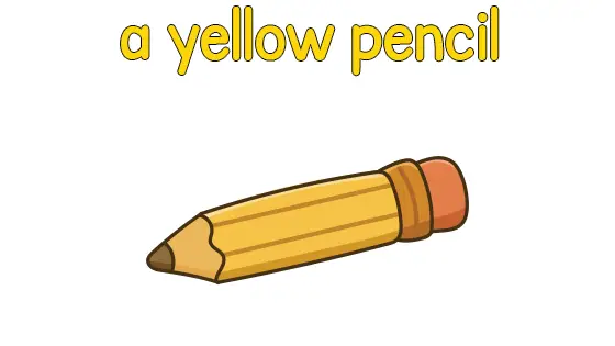 A Yellow Pencil Coloring Page