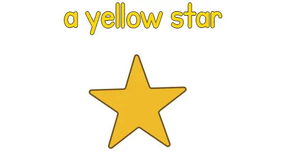 A Yellow Star Coloring Page