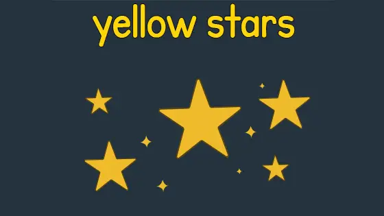 Yellow Stars Coloring Page
