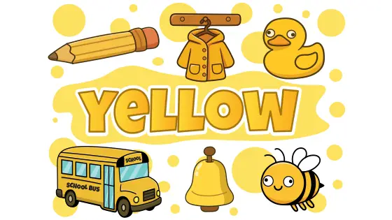 Yellow Things Coloring Page