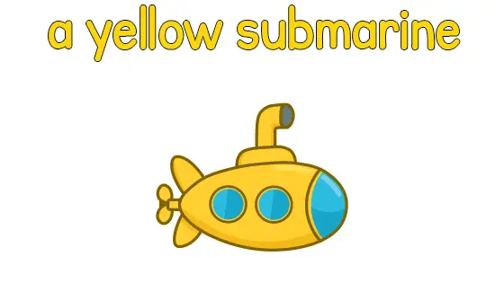 A Yellow Submarine Coloring Page